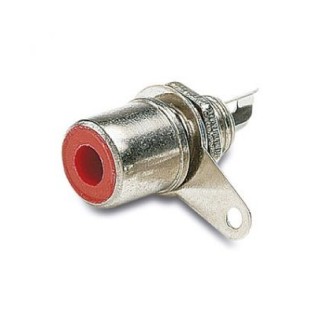 Fiche RCA châssis rouge Keen connect