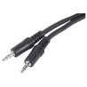Cordon 3.5 stéréo mâle à 3.5 stéréo mâle - 5m - blister Keen connect