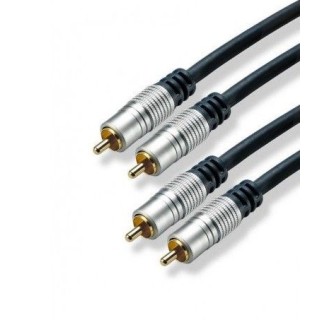 Cordon 2 RCA mâles / 2 RCA mâles - 3m Keen connect