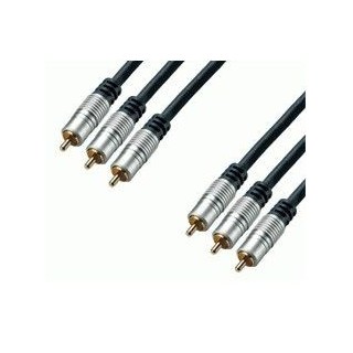 Cordon 3 RCA mâles / 3 RCA mâles - 3m Keen connect