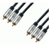 Cordon 3 RCA mâles / 3 RCA mâles - 3m Keen connect