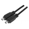 Cordon FIREWIRE gris 4 à 4 broches - 3m Keen connect