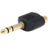 Adaptateur 6.35 stéréo mâle / 2 RCA femelle Keen connect