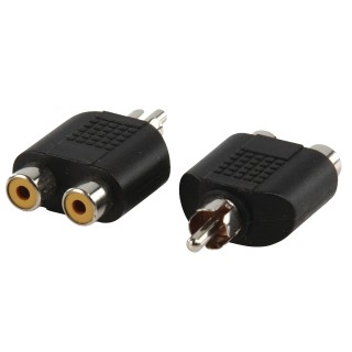 Adaptateur RCA mâle / 2 RCA femelle Keen connect