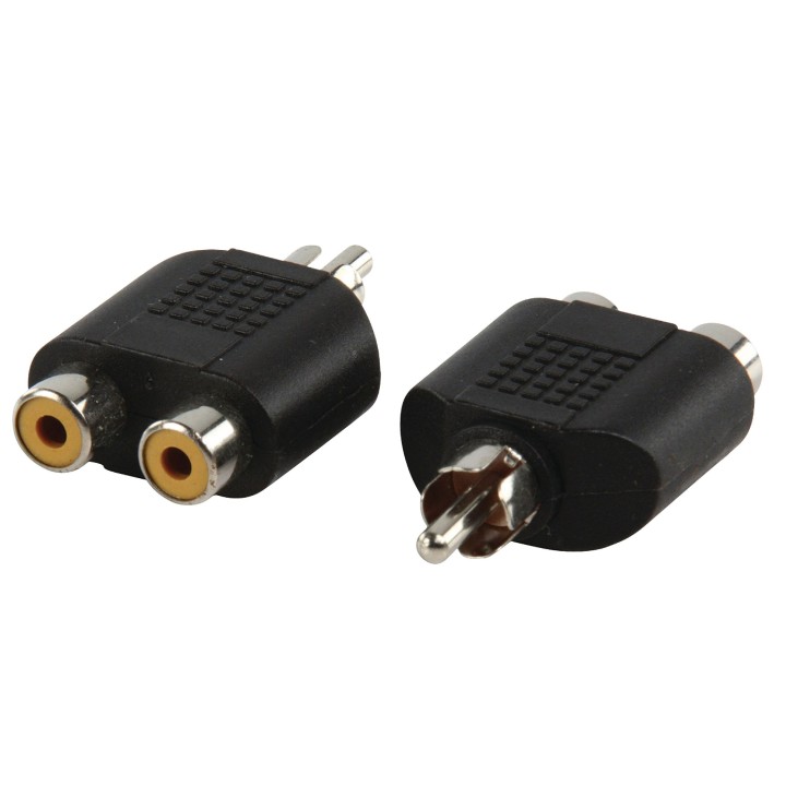 Adaptateur RCA mâle / 2 RCA femelle Keen connect