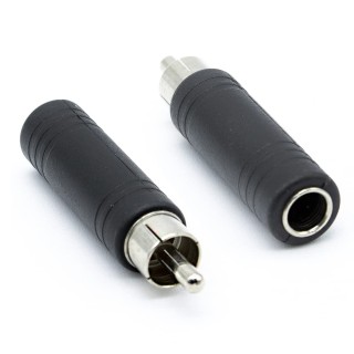 Adaptateur RCA mâle / 6.35 mono femelle Keen connect