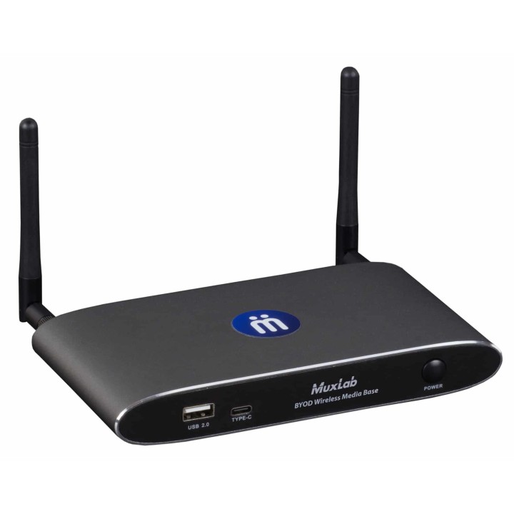Système collaboratif HDMI/USB-C Muxlab 500826 | 4 écrans max | partage sans fil sécurisé Muxlab