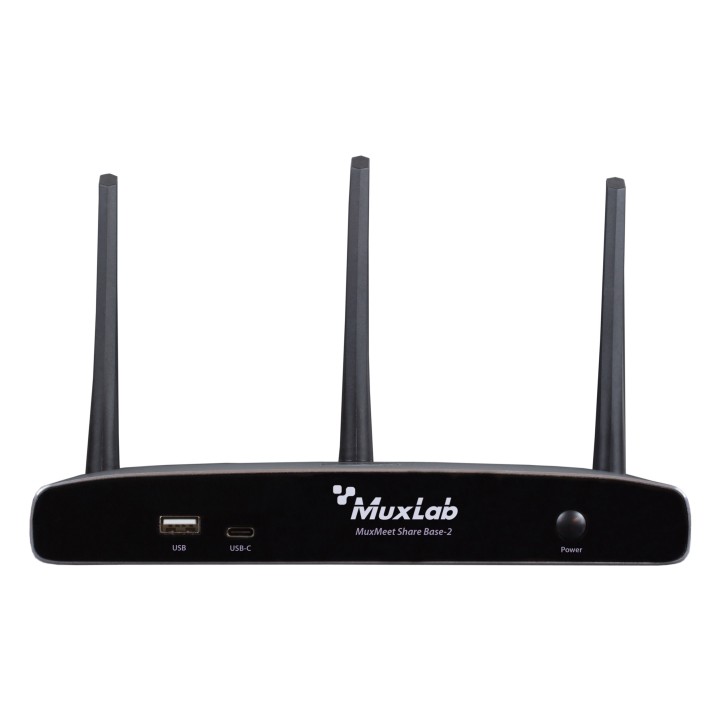 Base de partage Muxlab 500829 | MuxMeet | 2 ports HDMI & USB-C | collaboration BYOD Muxlab