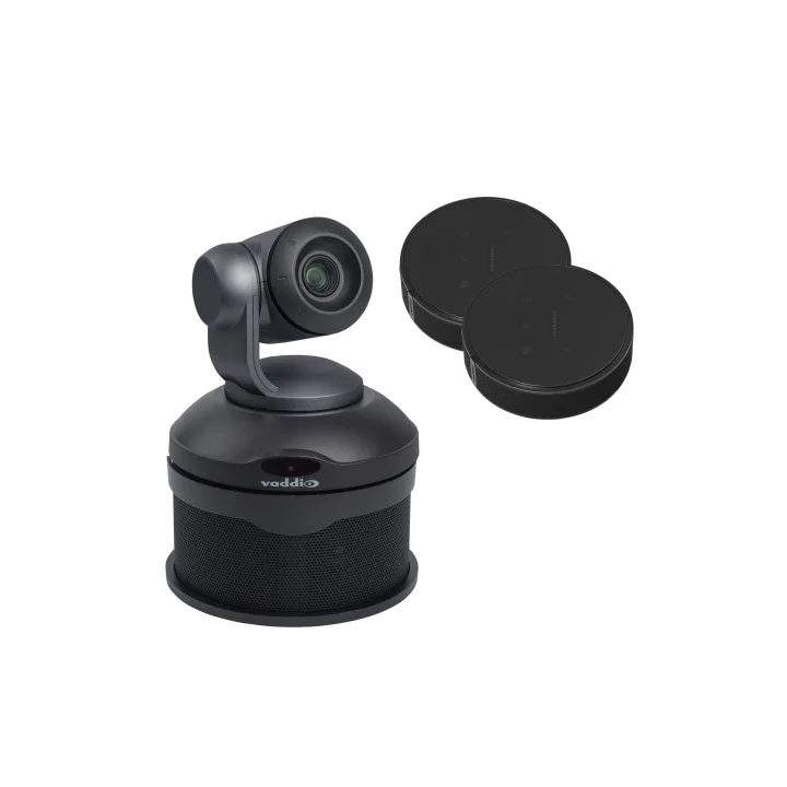 Kit caméra de conférence Vaddio CONFSHOTAV-TMIC2-N | zoom optique x10 | TableMIC 2 noir