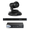 Kit visioconférence Vaddio EASYIP-MIXER-KIT-N | caméra IP noire | mixer + switch intégrés