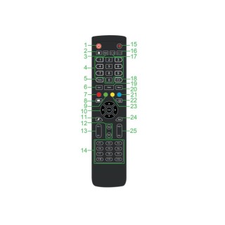 Télécommande Vivitek XX5040008800 | compatible NovoTouch EK653i/EK753i/EK863i | contrôle à distance Vivitek