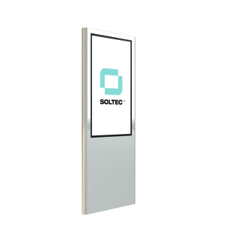 Totem digital multimedia Soltec SOL-SMUP320F-10 | 32" portrait | acier peint, bords larges Soltec