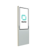 Totem digital multimedia Soltec SOL-SMUP320F-10 | 32" portrait | acier peint, bords larges Soltec