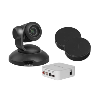 Kit caméra visioconférence Vaddio CONFSHOTAV-TM2-S-N | Zoom x10 | micro TableMIC 2 sans HP Noir