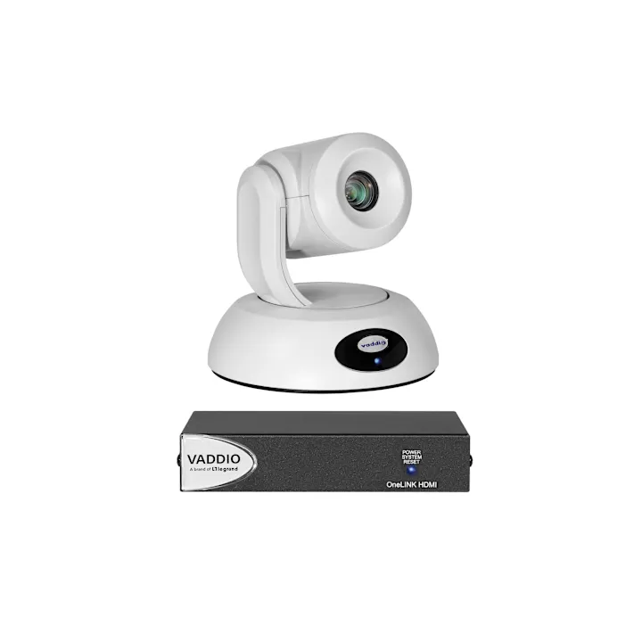 Caméra PTZ Vaddio ROBOSHOT30E-HDBTHB | OneLINK HDMI | HDBT (HDBaseT) blanche