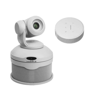 Kit caméra de conférence Vaddio CONFSHOTAV-TMIC1-B | zoom optique x10 | blanc