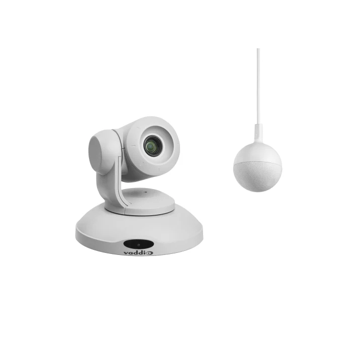 Kit caméra de visioconférence Vaddio CONFSHOTAV-CM1-S-B | Zoom optique x10 | micro plafond sans HP