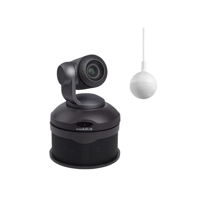 Kit caméra de conférence Vaddio CONFSHOTAV-CMIC1-N | zoom x10 | micro plafond CeilingMIC 1 noir