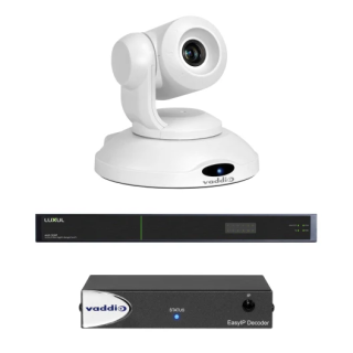 Système de visioconférence Vaddio EASYIP-ECOSYS-10-B | Easy IP | Décodeur + switch blanc