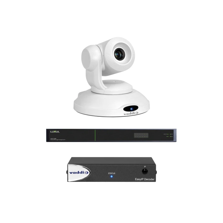 Système de visioconférence Vaddio EASYIP-ECOSYS-10-B | Easy IP | Décodeur + switch blanc
