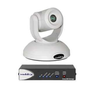 Caméra PTZ Vaddio ROBOSHOT20-UHDBR-B | 4K UHD | zoom optique 20x | HDBT OneLINK Bridge blanche