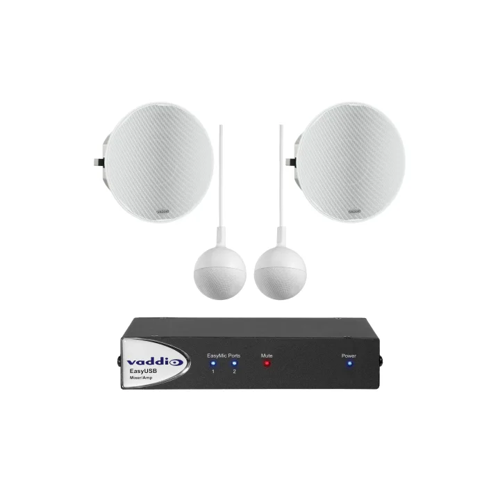 Bundle audio USB Vaddio VA-999-86600-001 | 2 micros | enceintes de plafond