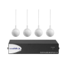 Interface audio USB Vaddio EASYUSB-MICPOD-4 | 4 micros plafond | blanc