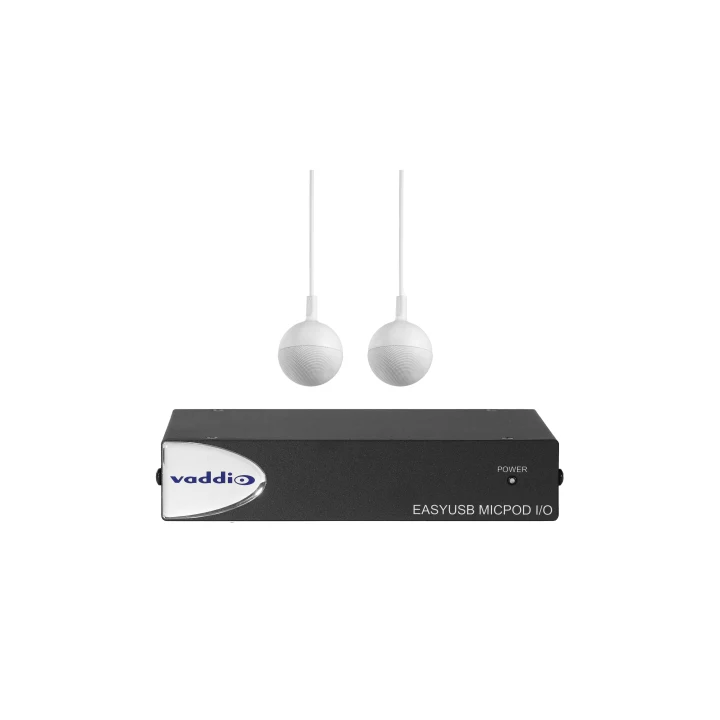 Interface audio plafond Vaddio EASYUSB-MICPOD-2 | 2 micros plafond | blanc | EasyUSB
