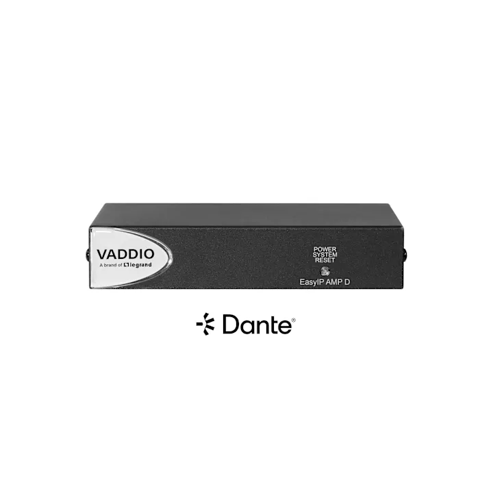 Amplificateur Dante Vaddio EASYIP-AMP-D | audio sur IP | intégration EasyIP