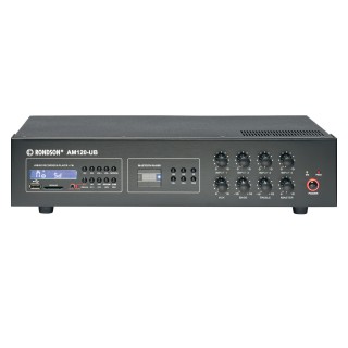 Ampli-préampli stéréo mini, classe D 2x20 W 2 in/out - 4/8Ohms - 24 V Rondson