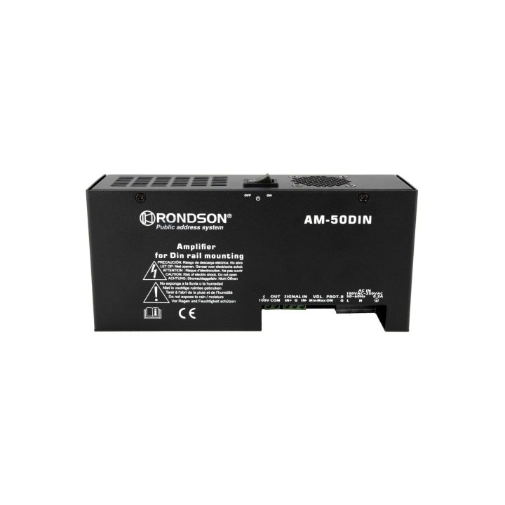 Amplificateur 50W rail DIN - 100V - DC24V Rondson