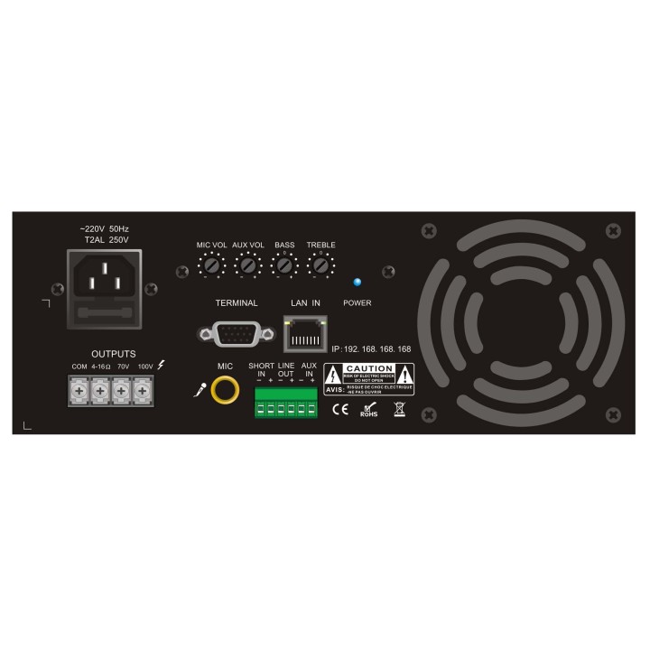 Amplificateur mural IP 60 W Rondson