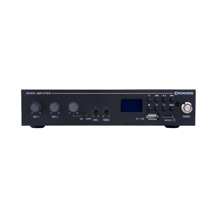 Amplificateur mélangeur 120W en 100V lecteur Bluetooth coupure sono Rondson