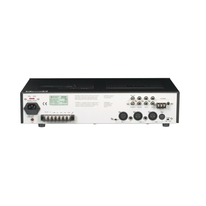 Ampli-préampli mixte 240W - 6 entrées - carillon - 8 Ohms Rondson