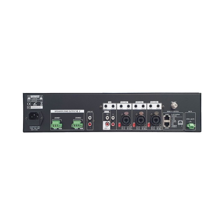 Ampli matriciel 100V en 2 zones 2 x 500W avec lecteur multimédia Rondson