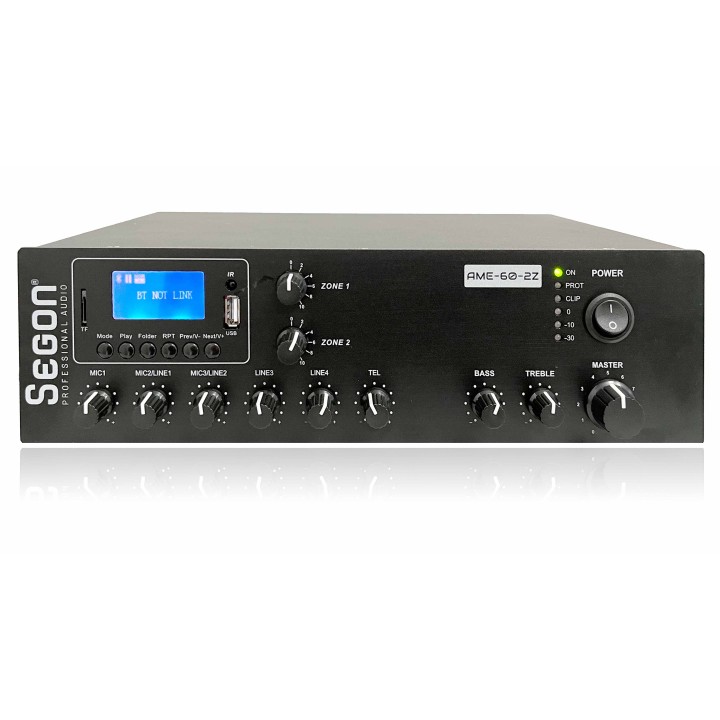 Amplificateur 60W en 100V sur 2 zones avec lecteur Bluetooth Rondson