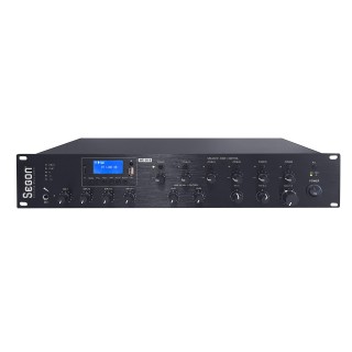Ampli-préampli 6 Zones 60W -Bluetooth/Tuner/USB/SD/MP3-Option Mic MP6 Rondson
