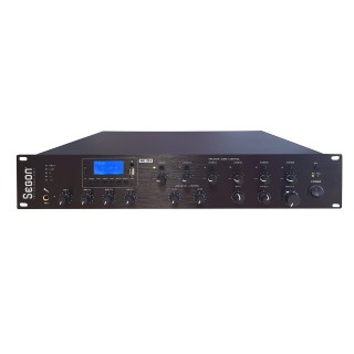 Ampli-préampli 6 Zones 120W Bluetooth/Tuner/USB/SD/MP3-Option Mic MP6 Rondson