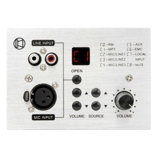 Platine murale entrée micro, sources audio, bt pour serie AMX-4 Rondson