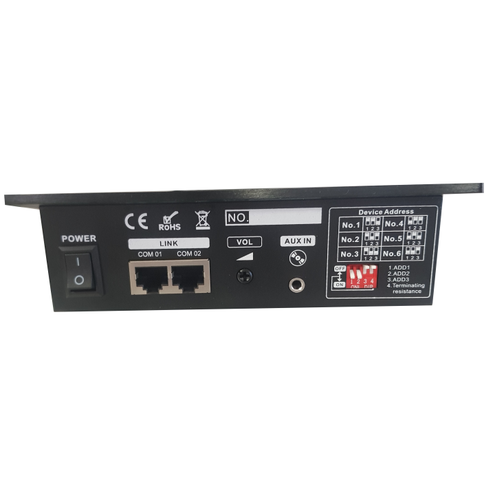 Pupitre Micro 6 zones pour AMX-6120/6240 Rondson