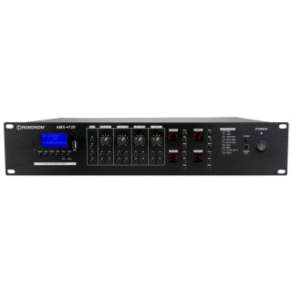 Amplificateur mélangeur 100V 4 zones 4 x 500W avec lecteur multimédia Rondson