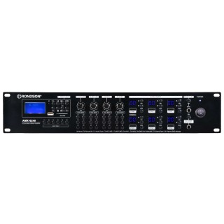Amplificateur - mélangeur, 6 X 240 W, 19p avec 24V et music cut Rondson