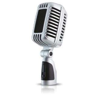 Microphone dynamique Vintage Metallique Rondson