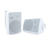 Enceinte active 2 x 20 W + enceinte passive (blanches) Rondson