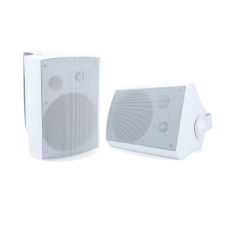 Enceinte active 2 x 35 W + enceinte passive (blanches) Rondson