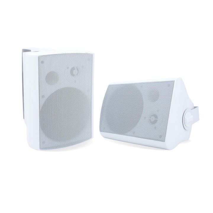 Enceinte active 2 x 35 W + enceinte passive (blanches) Rondson