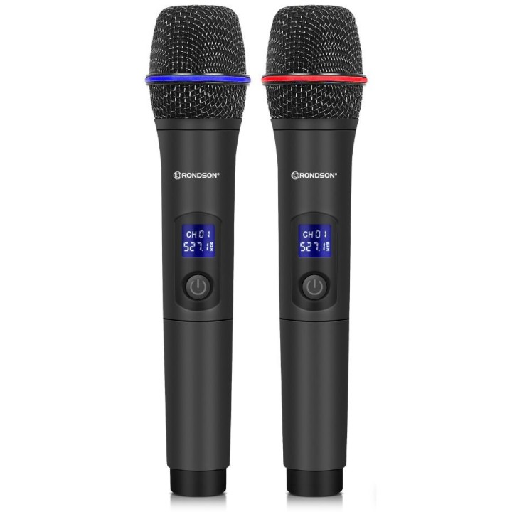 Système de micro HF, 8 Mic main 506 / 524 / 517.7 / 541.7 / 520.1 mhz Rondson