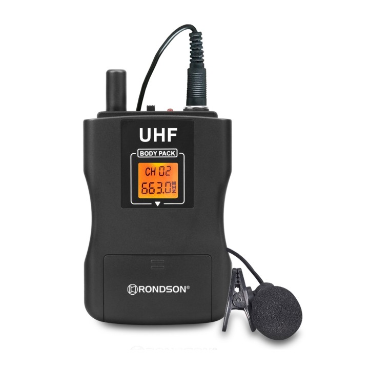 Ensemble UHF quatre Diversity, 2 Micro à main et 2 Micro-cravates Rondson