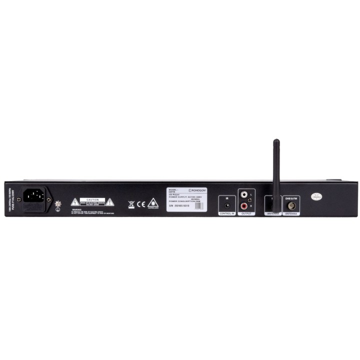 Coffret Tuner AM/FM & Lecteur CD MP3, av.TC, 19''1U Rondson
