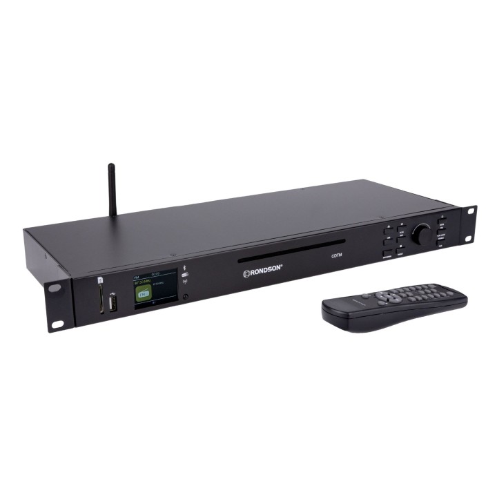 Coffret Tuner AM/FM & Lecteur CD MP3, av.TC, 19''1U Rondson